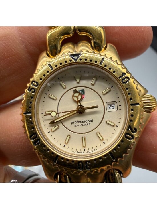 Tag Heuer Women Watch Professional WG1330-2 Gold Tone Stainless Steel Swiss Made main image 8